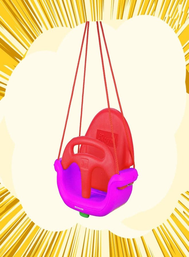KIDBITKART أرجوحة KIDBITKART قابلة للتعديل - أرجوحة فاخرة (لون وردي) - Image 3